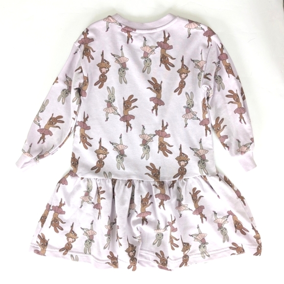 H&M Girls Lilac Bunny Print Dress - Picture 2 of 5